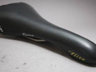 Selle Italia Flite Titanium Kevlar Saddle / Black / 1997 / NOS