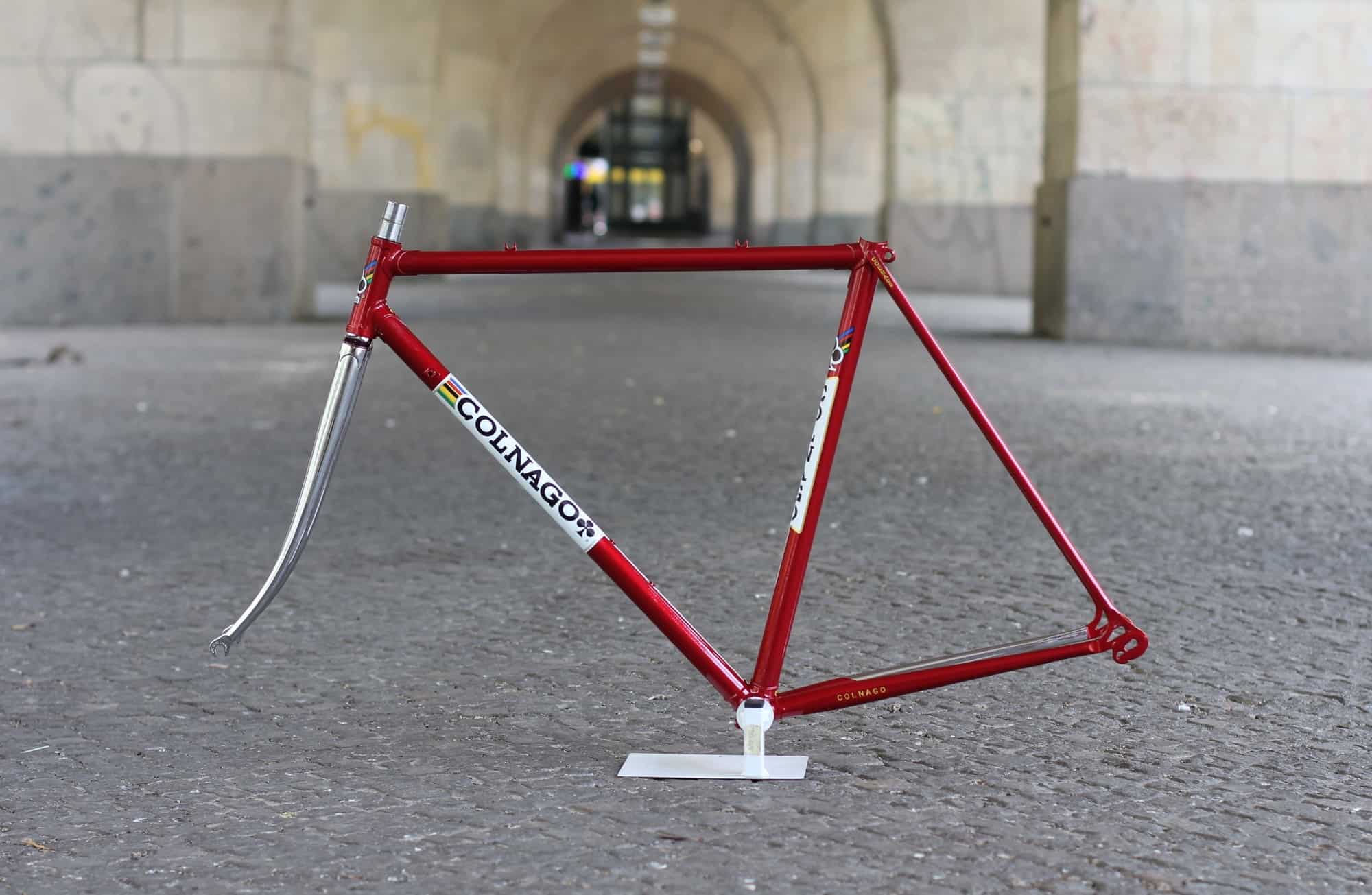 VINTAGE COLNAGO SUPER COLUMBUS LUGGED STEEL BIKE FRAME SET 52 X 54