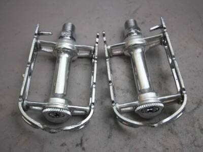 Campagnolo Record SL Superleggeri Strada Pedals: 1037/a - Black Cages