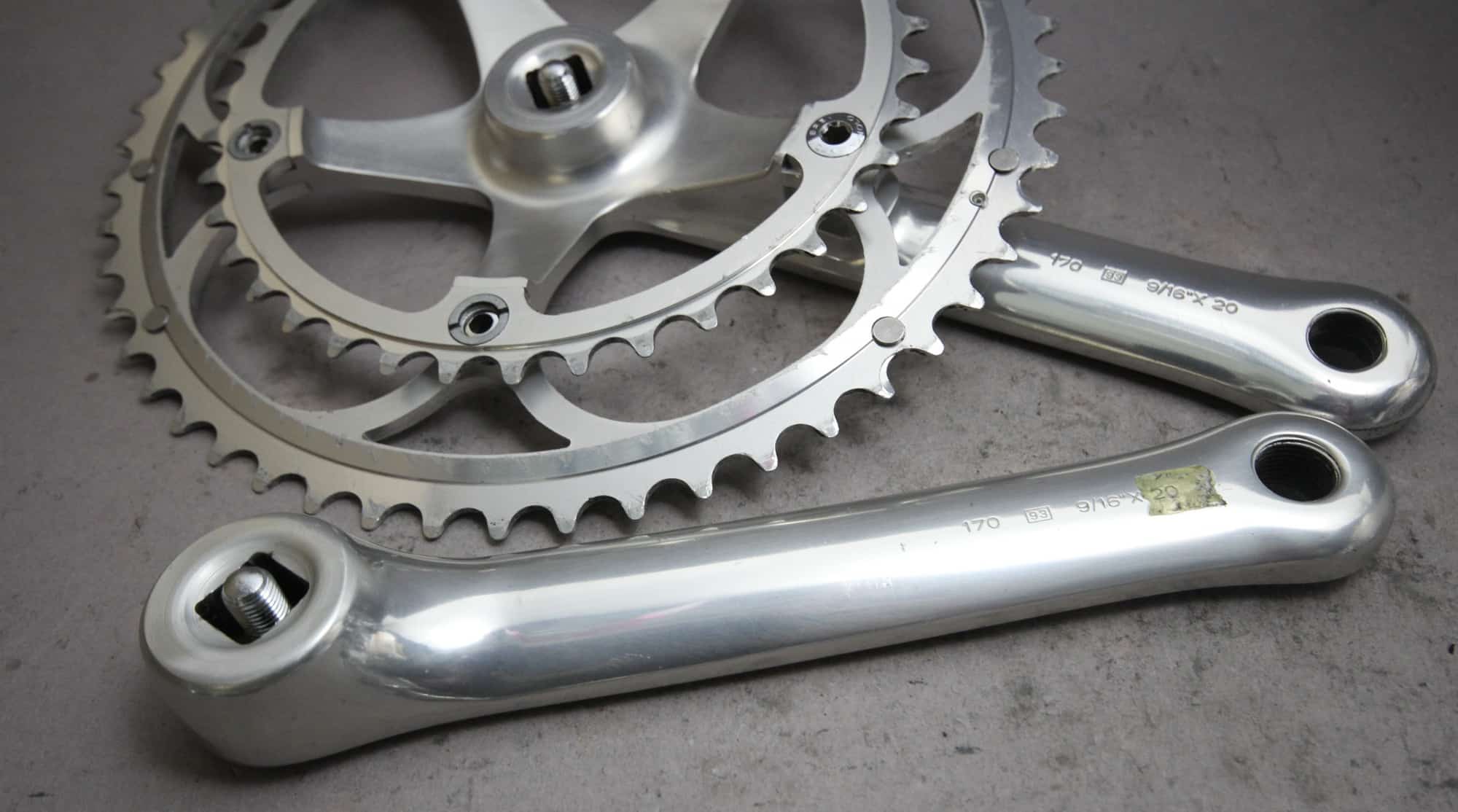 Campagnolo C-Record Crank Set / 170 mm / 53/39 / 1993