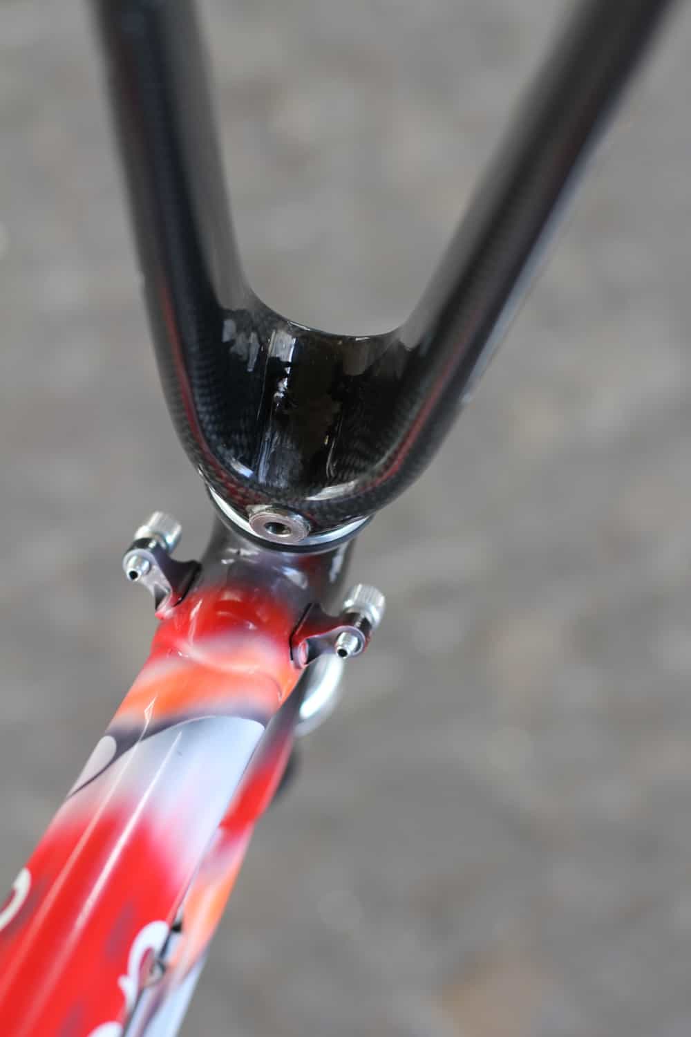 Fourche Carbone Colnago Star 1 Pouce - Pour Cadre C40 Mapei - Occasion Bon état