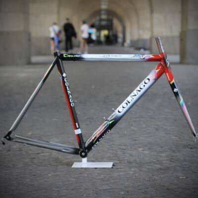 Colnago Oval Titanio Art Decor Frame & Time Fork / 50 cm