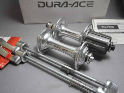 未使用品 レア SHIMANO デュラエース HB-7700 & FH-7700 JJ078 シマノ SHIMANO デュラエース DURA-ACE FH-7700 HB-7700 前後