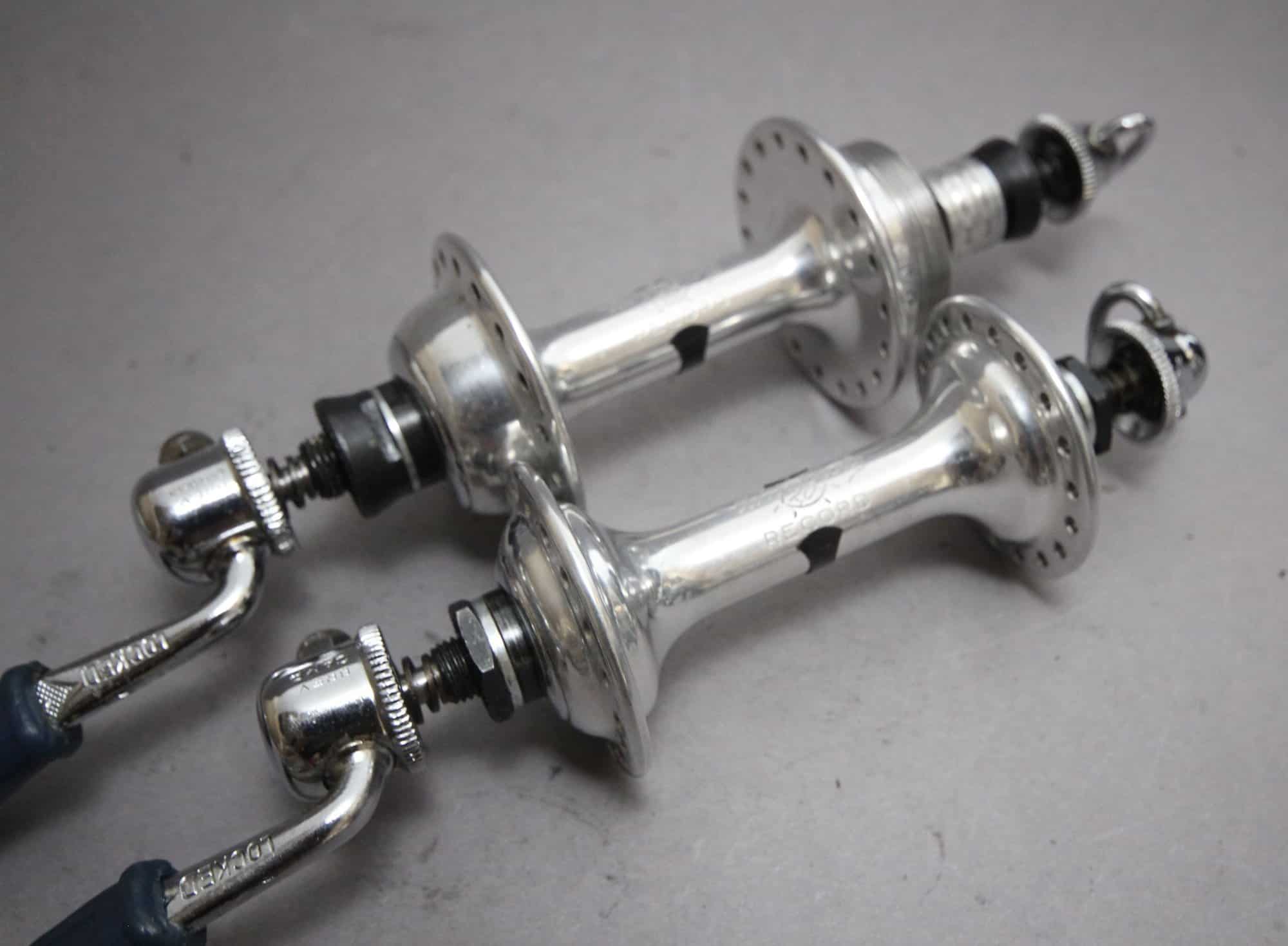 Campagnolo Nuovo Record 1034 Hub Set Low Flange / 36H / ITA / Gios Blue Rubber