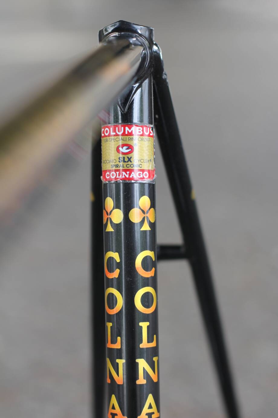 Cadre Colnago Spirale Conique Columbus SLX + Fourche - Or/Rouge - Taille 58.5 Cm