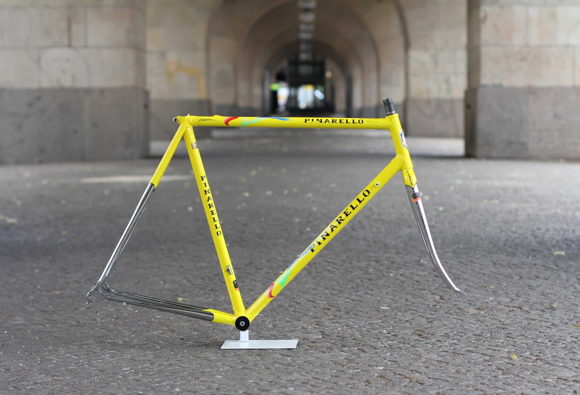 Pinarello Vuelta Frame / 56 cm / Yellow / Columbus ARX