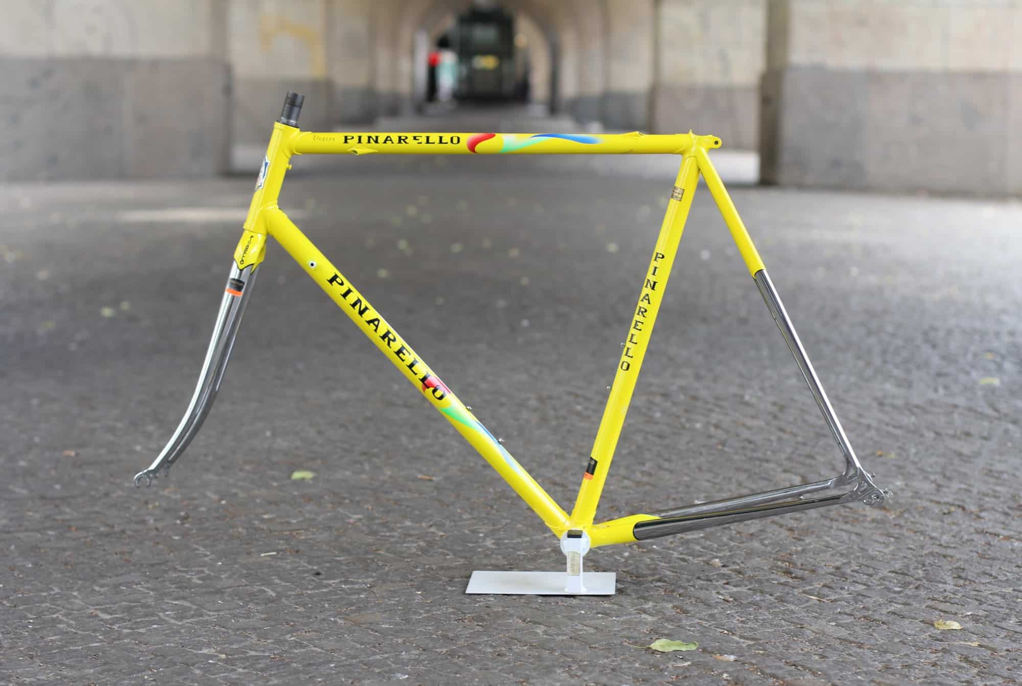 Pinarello Vuelta Frame / 56 cm / Yellow / Columbus ARX