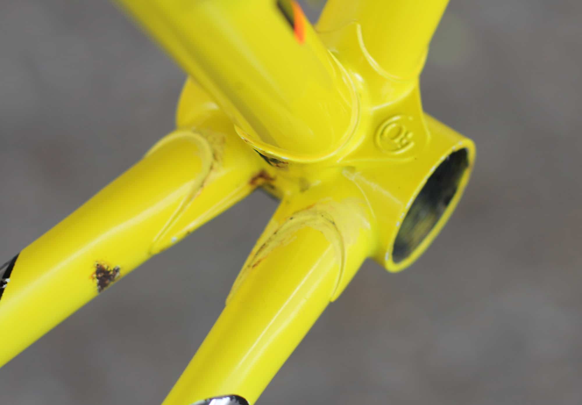 Pinarello Vuelta Frame / 56 cm / Yellow / Columbus ARX