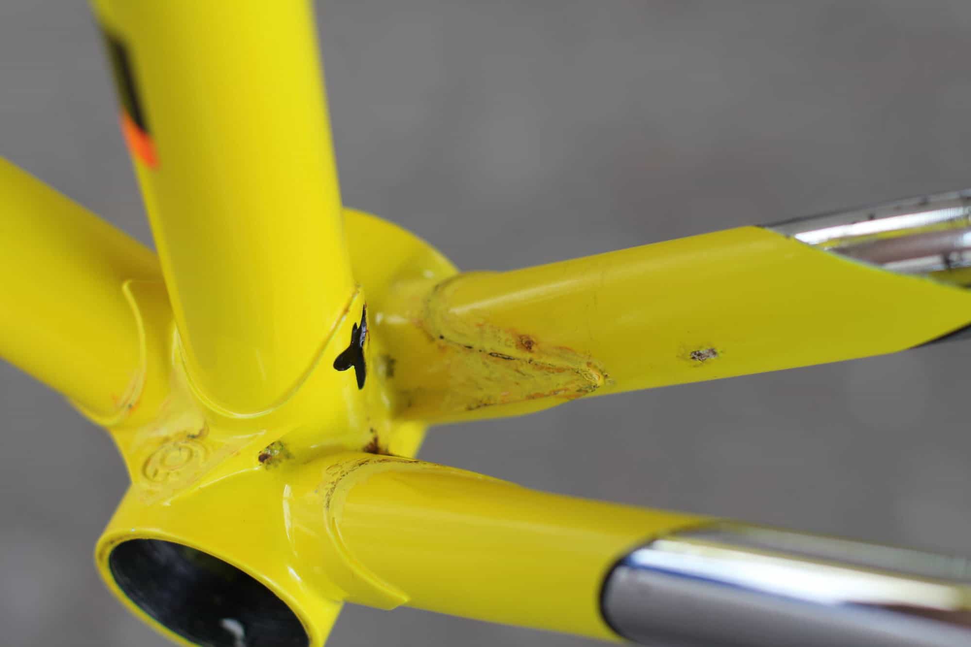 Pinarello Vuelta Frame / 56 cm / Yellow / Columbus ARX