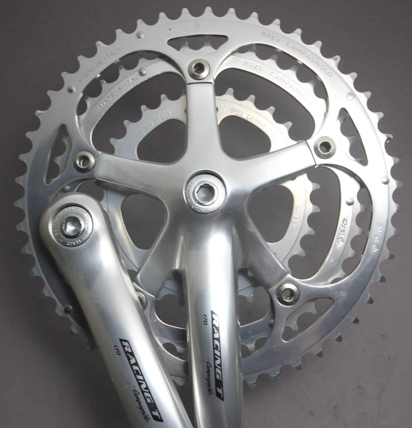 Pédalier Triple Campagnolo Veloce 9 Vitesses, 170 Mm, Plateau 52/42/30T – Occasion Bon état