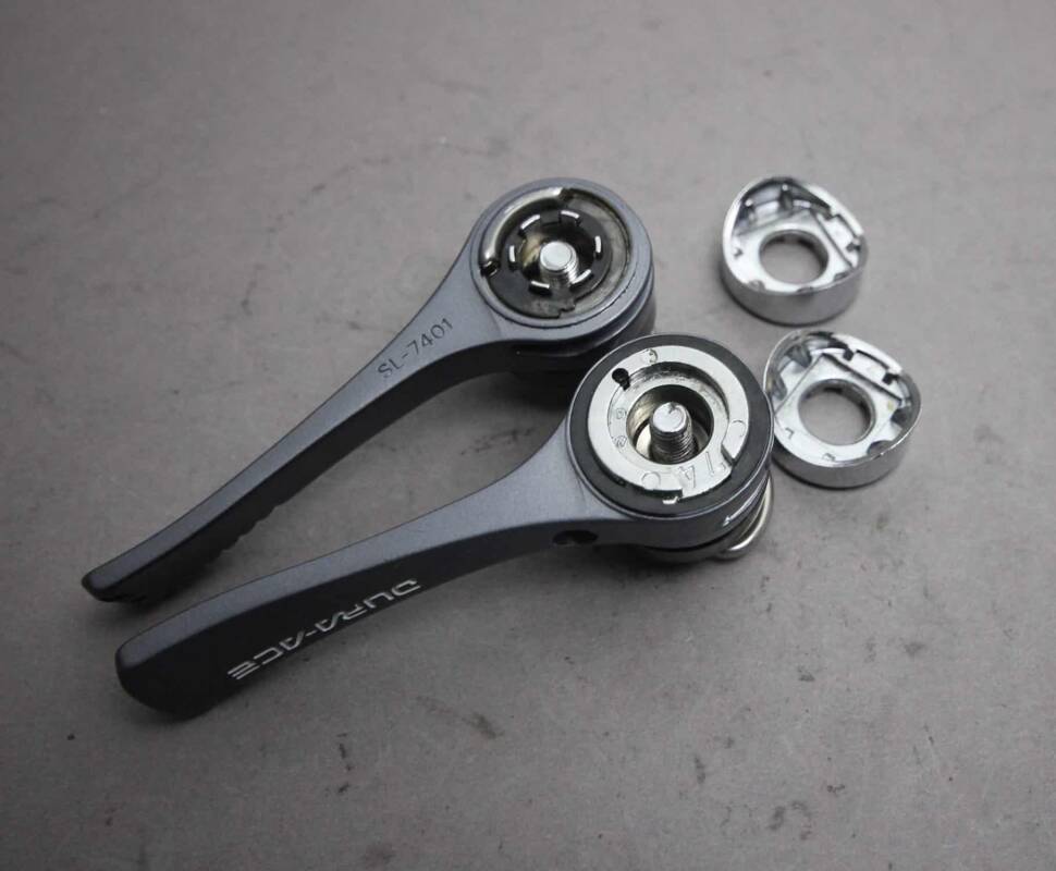 Jeu de leviers de vitesses Shimano Dura-Ace SL-7401 7 vitesses Braze-on