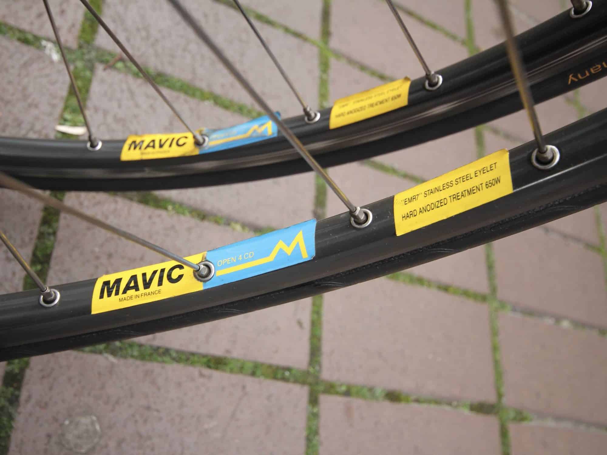 Mavic Open Disc Rims Campagnolo C-Record / Mavic Open 4 CD Clincher / 32 H / Wheel Set ...