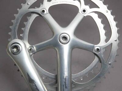 絶版.廃盤,希少,美品 CAMPAGNOLO RECORD バンド式27.0mm Campagnolo Record 8 Sp Crank Set / 172.5 mm / 53 / 42 T