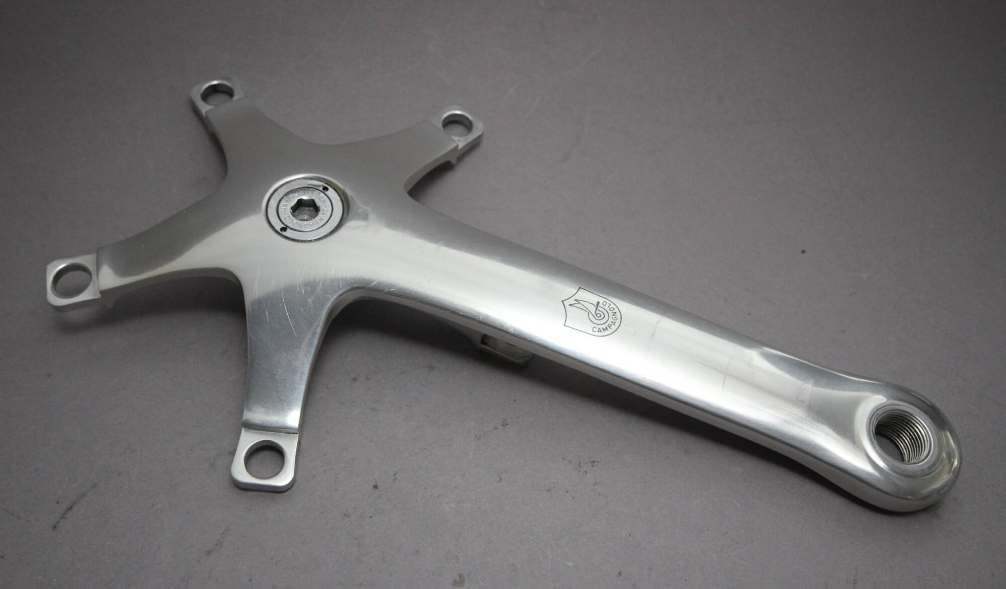 Bras De Manivelle Droit Campagnolo C Record, 170mm, BCD 135mm, 1988, Côté Entraînement