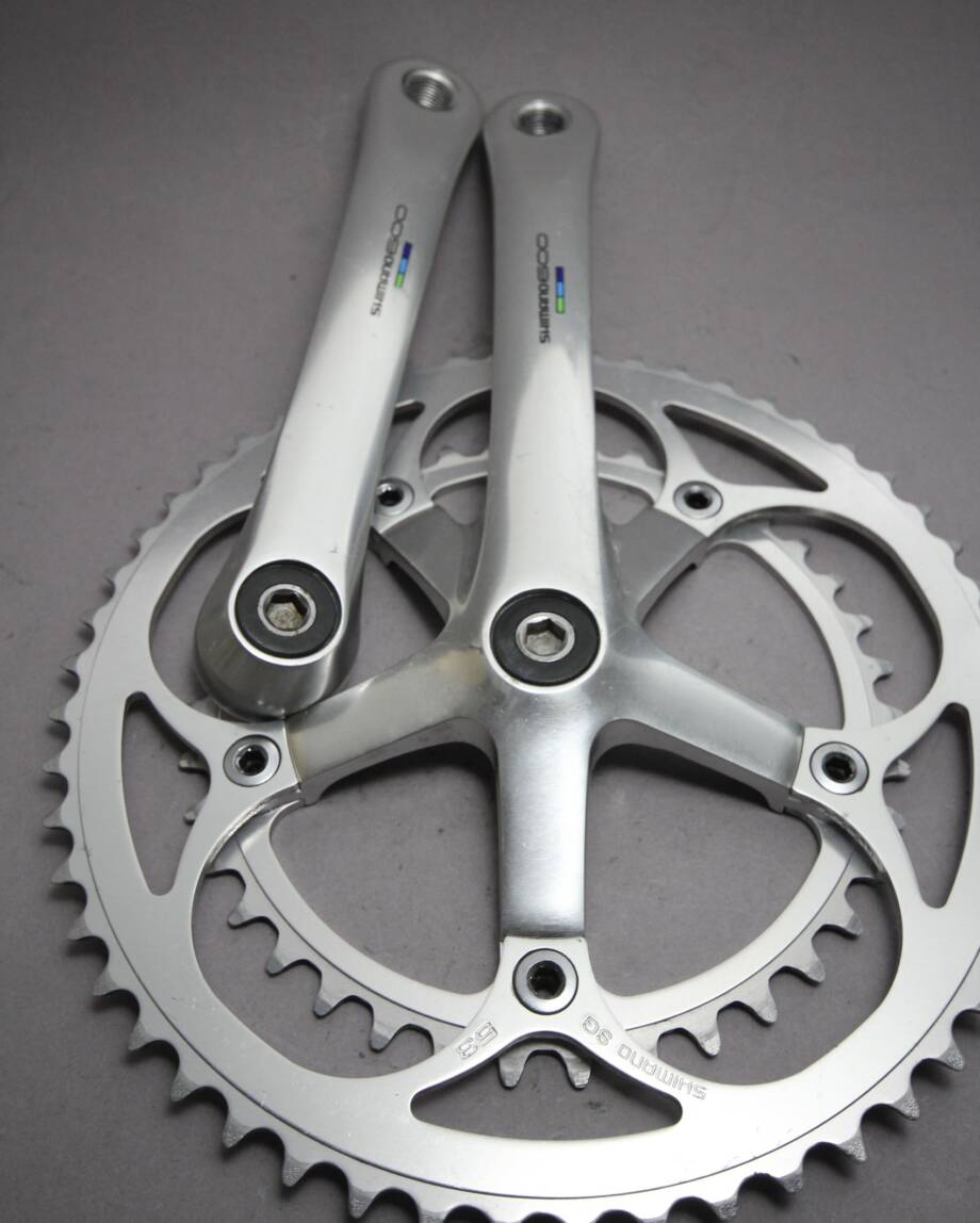 Manivelle Shimano 600 Tricolore FC-6400 - 172,5 Mm - 53/39 Dents - Parfait Pour Vélo De Route Ou Gravel !