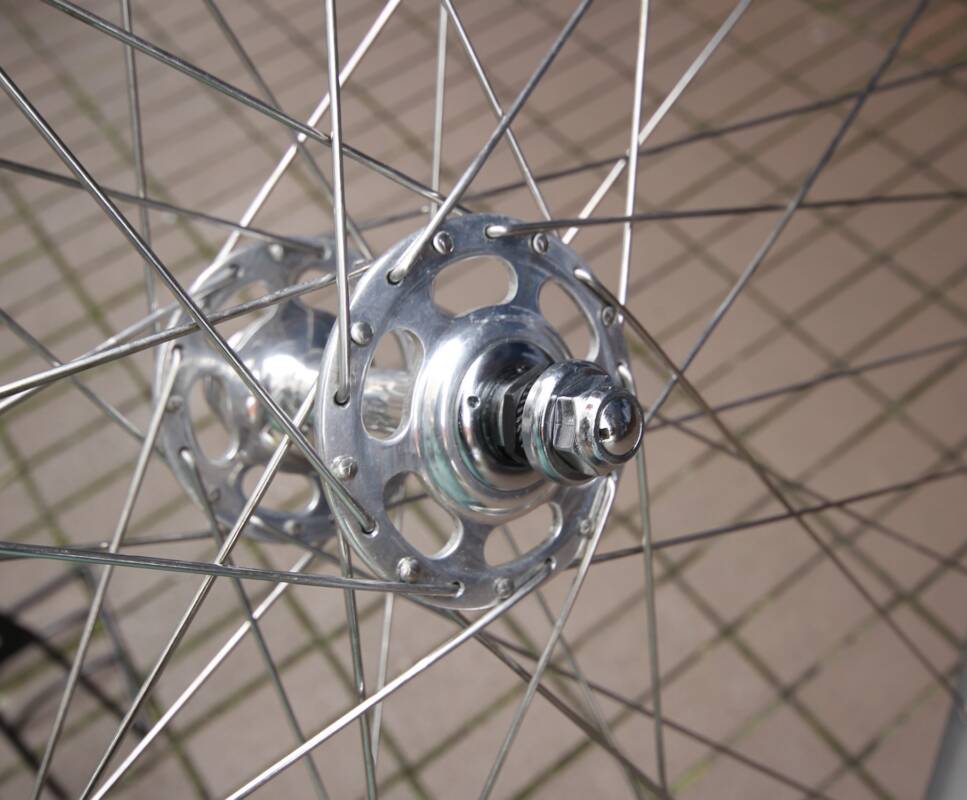 Paire De Roues Campagnolo C Record / Ambrosio – 36 Trous, Jantes Anthracite – Vélo Course