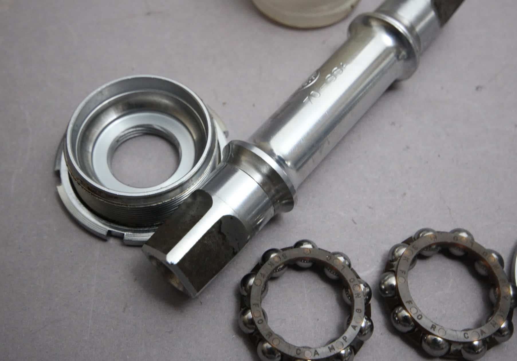 thumbnail image 2 of Omni OM8691CT Titanium Bottom Bracket – Italian 70x111mm Square Taper ISO For Campagnolo 2 of 5