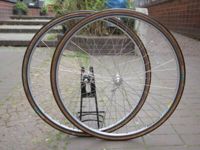 CAMPAGNOLO RECORD ラージフランジ 36H × MAVIC リム Campagnolo C-Record / Mavic Open 4 CERAMIC / Silver / 36 H / Wheel