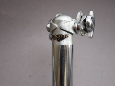 Tige de selle acier 26 mm de vélo vintage France saddle stem