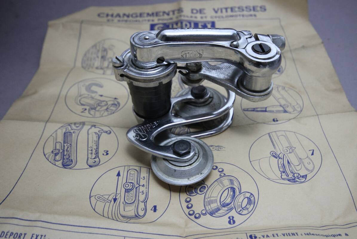 N.O.S. VINTAGE SIMPLEX Juy Rear Derailleur 1950-60Th EUR 88,58 - FR