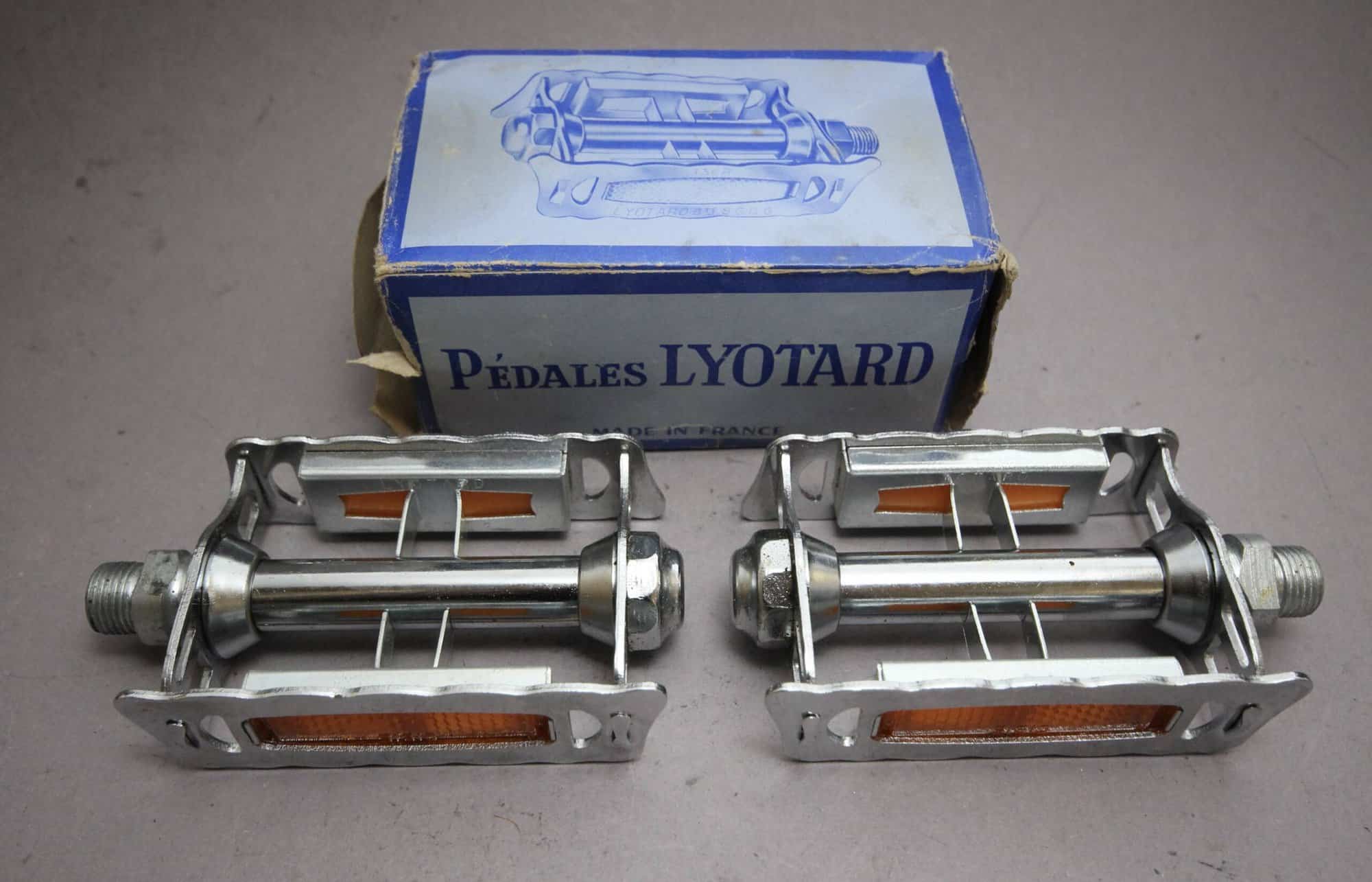 リオターペダル LYOTARD PEDALES No45 DURAL　仏車 retrobikefranken - Pedale LYOTARD No. 45 CA alu frame NOS