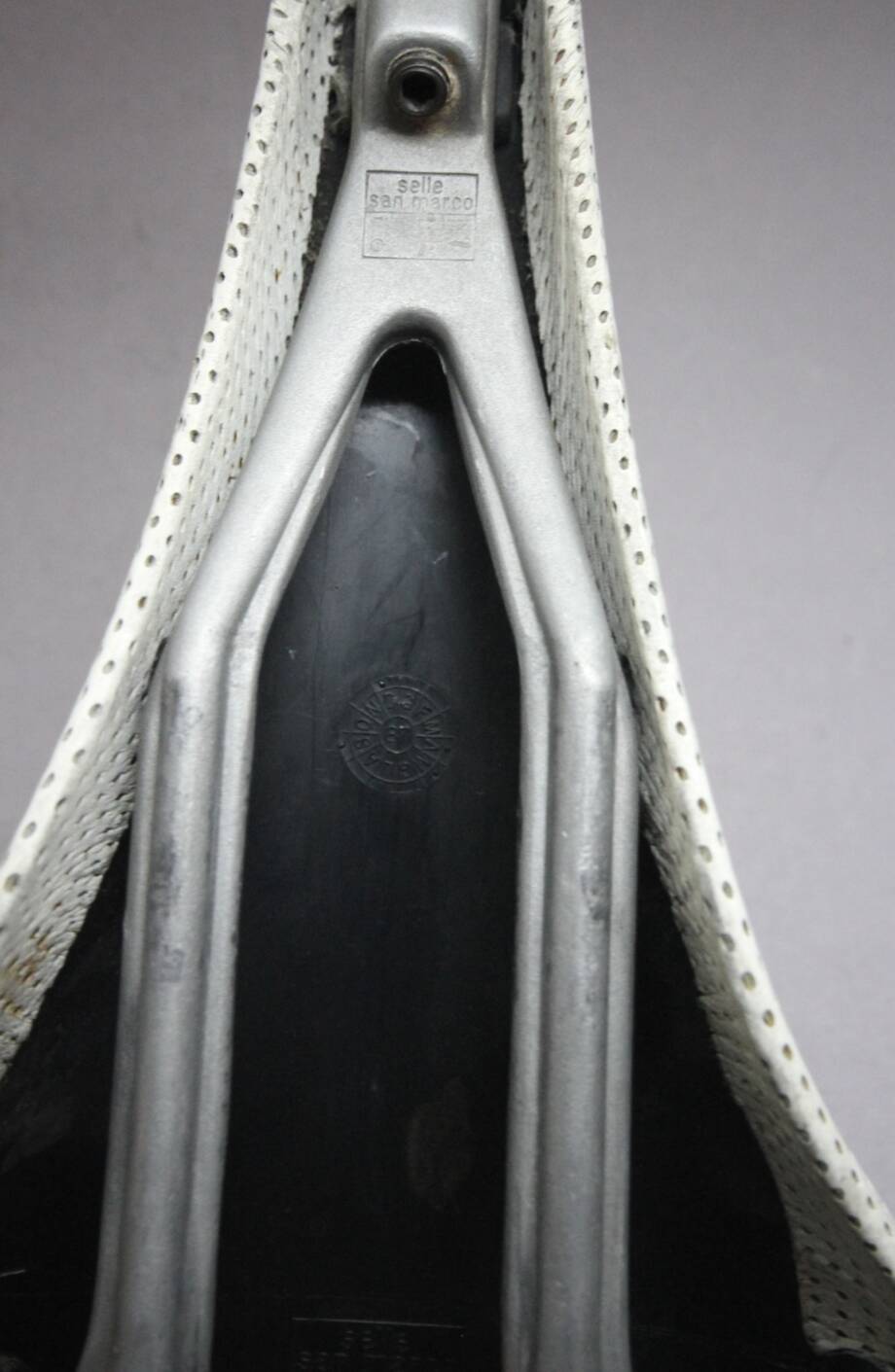 Selle Vélo San Marco Regal Girardi 1987 – Cuir Brun Foncé – Route/Course – Occasion Italie