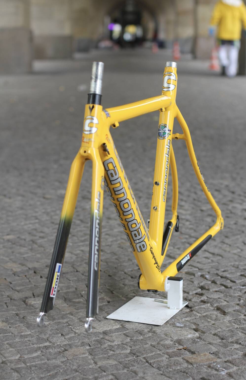 Cannondale Caad4 Aero Frame / 48 cm / Time Fork / Yellow - velowizard.com