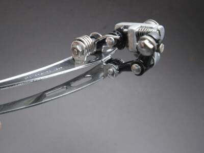Dérailleur Avant Campagnolo Super Record Vintage Années 70 - Pour Vélo Route, Patte à Braser, Argenté