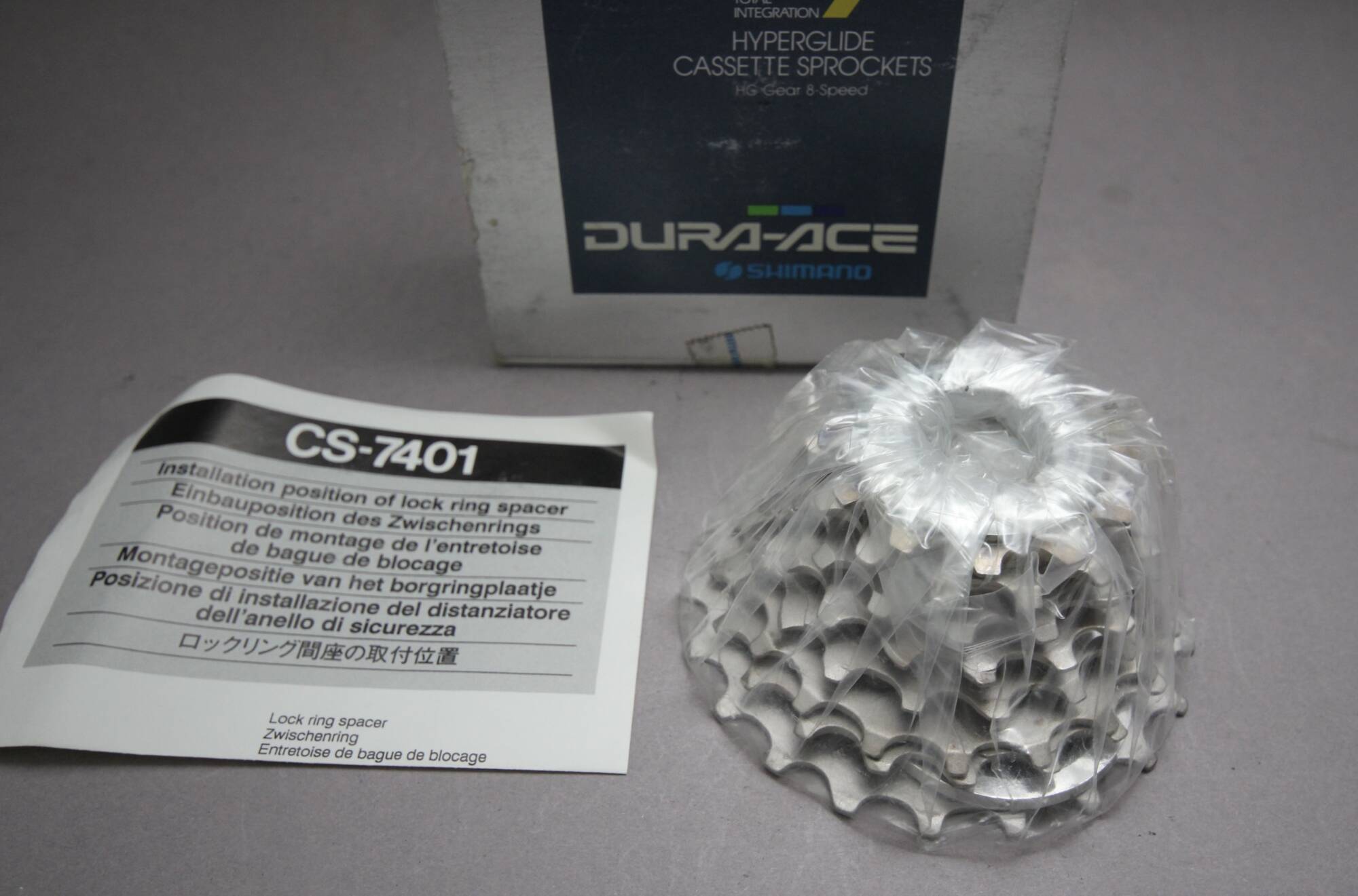 Shimano Dura Ace CS-7401-8 Cassette / NOS NIB - velowizard.com