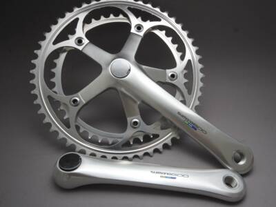 Shimano 600 Tricolor FC 6400 Crank / 1988 - velowizard.com