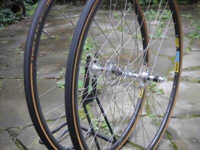 Campagnolo Nuovo Record 1035 High Flange Hubs / Mavic Open4